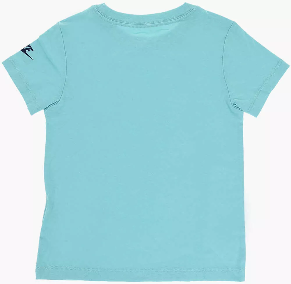 Tricouri Nike Solid Color Crew-Neck T-Shirt With Gradient Logo Light Blue Baieti (BM 15803096) 3