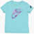 Nike Solid Color Crew-Neck T-Shirt With Gradient Logo Light Blue