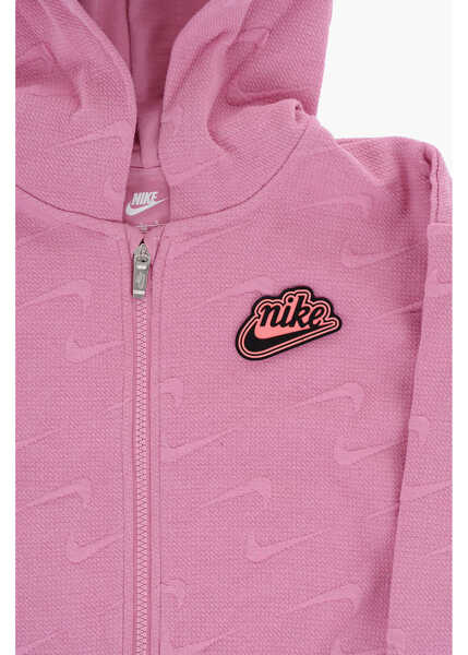 Bluze de trening Nike All-Over Logo Impressions Hoodie Pink Baieti (BM 15803117) 2