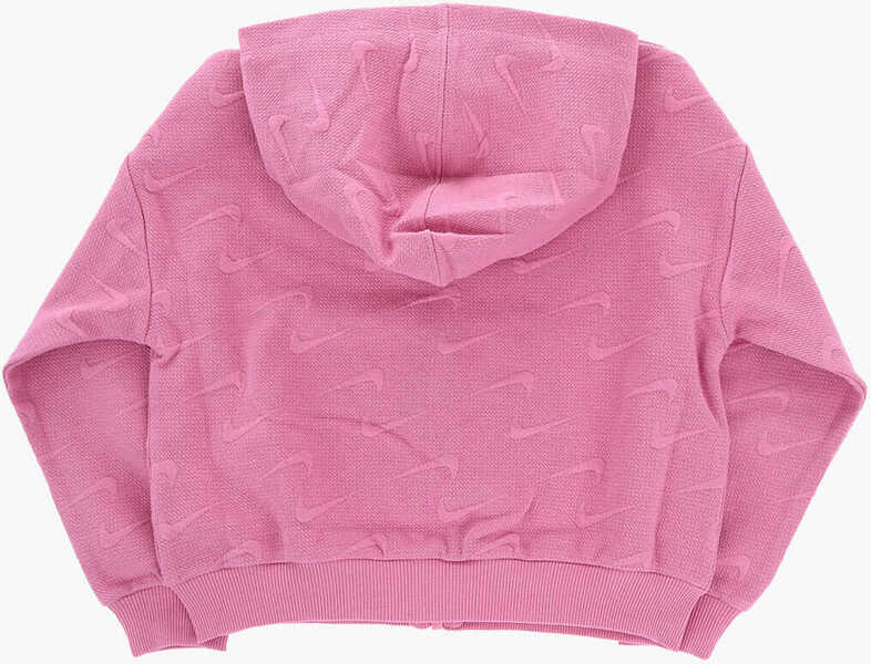 Bluze de trening Nike All-Over Logo Impressions Hoodie Pink Baieti (BM 15803117) 3