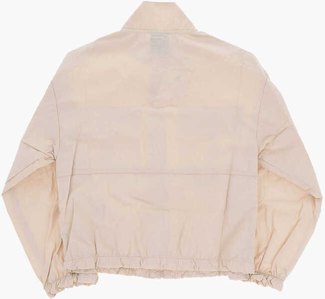 Jachete Nike Air Jordan Nylon Windbreaker Jacket With Logoed Side Bands Beige Baieti (BM 15803120) 4