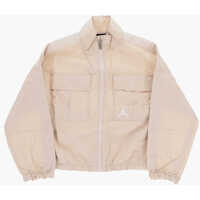 Jachete Air Jordan Nylon Windbreaker Jacket With Logoed Side Bands Baieti