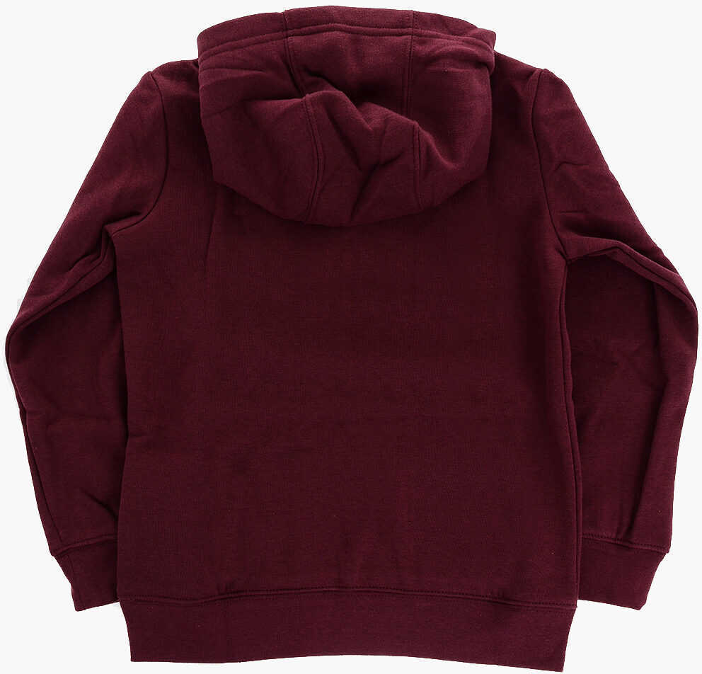 Bluze de trening Nike Fleeced Cotton Blend Hoodie With Contrasting Details Burgundy Baieti (BM 15803297) 3