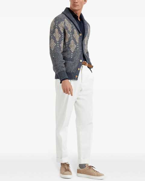 Camasi casual Brunello Cucinelli Silk Shirt BLU COLORATO Barbati (BM 15803354) 2