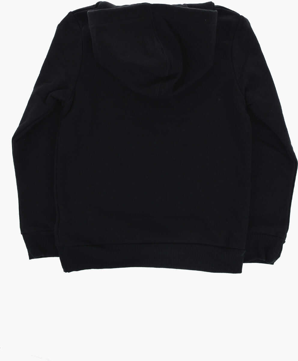 Bluze de trening Converse Fleeced Cotton Blend Hoodie With Frontal Logo Black Baieti (BM 15803393) 3