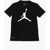 Nike Air Jordan Dri-Fit Crew-Neck T-Shirt With Printed Logo Black