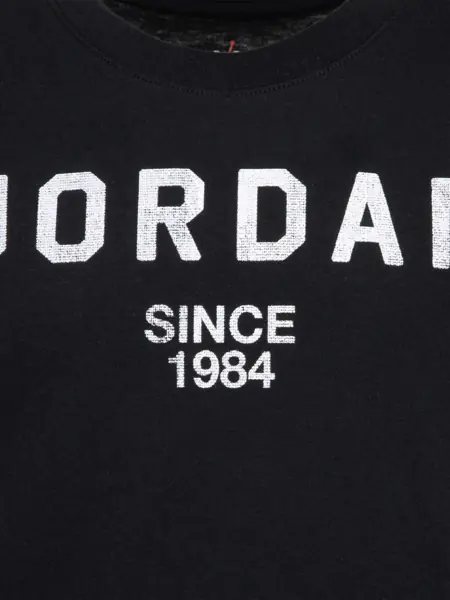 Tricouri Nike Air Jordan Cotton Crew-Neck T-Shirt With Print Black Baieti (BM 15803399) 3