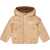 Nike Solid Color Padded Jacket With Fleeced-Inner Beige