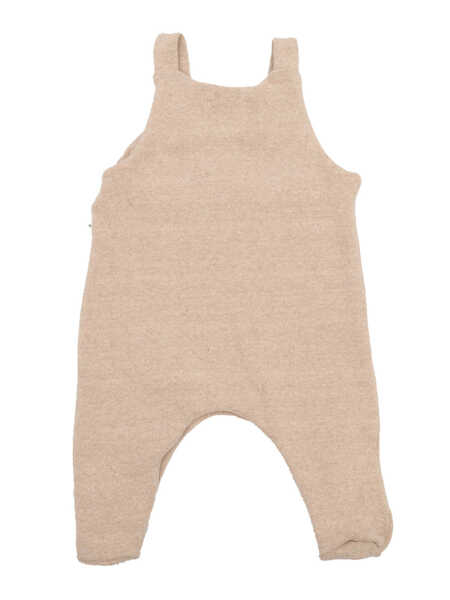 Salopete One More In The Family overall w/feet Opened with nickel free poppers around the crotch Beige Baieti (BM 15803516) 2