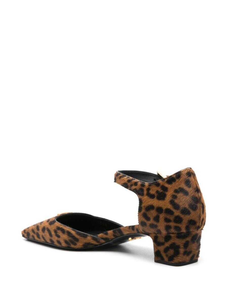 Pantofi cu toc Prada Prada 45Mm Triangle-Enamel Pumps MIELE Femei (BM 15804245) 3