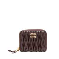 Portofele Miu Miu Matelassé Leather Coin Purse Femei