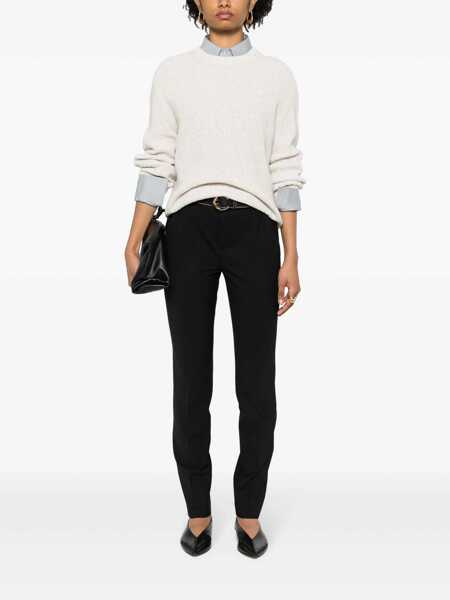 Pantaloni casual Brunello Cucinelli Brunello Cucinelli Trousers Black Femei (BM 15808883) 2