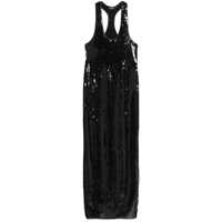 Rochii 'Bella' Long Dress With Wide Neckline And Sequined Details In Polyester Woman Femei
