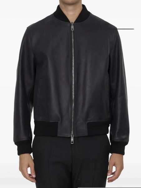 Bomber jacket Dolce & Gabbana Leather Jacket BLACK Barbati (BM 15812423) 1