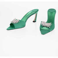 Saboti Satin Lotta Sabot With Jewels Embellished 9Cm Femei