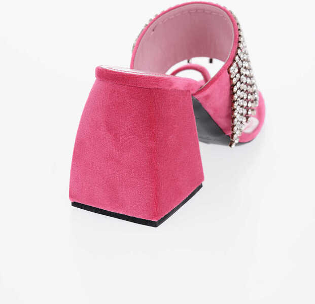 Papuci NODALETO Jewels Embellished Leather Bulla Ppreston Sabot 9Cm Pink Femei (BM 15812576) 2