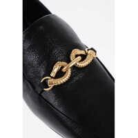 Mocasini Tory Burch Dama - Mocasini Tory Burch Leather Jessa Bit Loafers With Golden-Effect Horsebite Black Femei (BM 15812747) - B-mall.ro