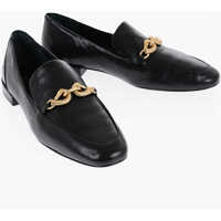 Mocasini Leather Jessa Bit Loafers With Golden-Effect Horsebite Femei