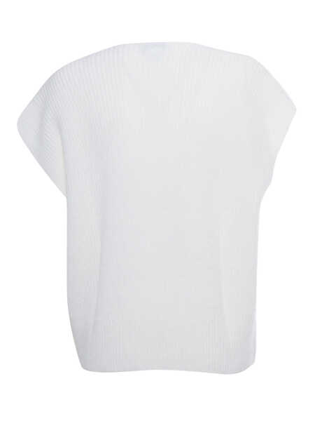 Veste casual Kangra V-NECK VEST White Femei (BM 15813320) 2