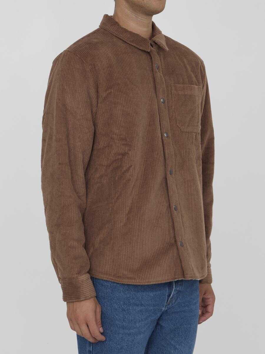 Camasi James Perse Sherpa Overshirt BROWN Barbati (BM 15815558) 2