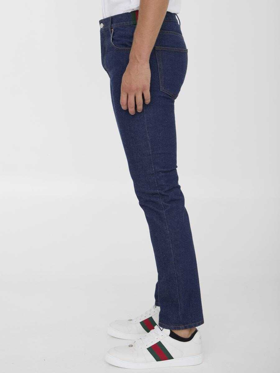 Blugi Gucci Jeans With Web Detailing BLUE Barbati (BM 15815561) 3