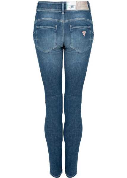 Pantaloni casual GUESS Skinny High W2GA34D3ZTL Niebieski Barbati (BM 15825506) 4