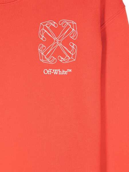 Hanorace Off-White Arrow Stitched Crewneck RED Baieti (BM 15827663) 3