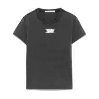 Tricouri Alexander Wang Grey Cotton T-Shirt Femei