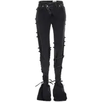 Blugi Alexander McQueen Jeans Asymmetric Closure Femei