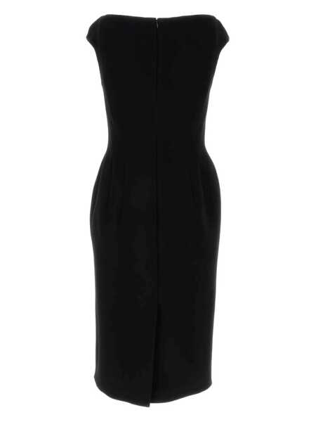Rochii Miu Miu Miu Miu Virgin Wool Midi Dress Black Femei (BM 15834158) 2