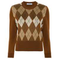 Pulovere Prada Argyle-Pattern Sweater Femei