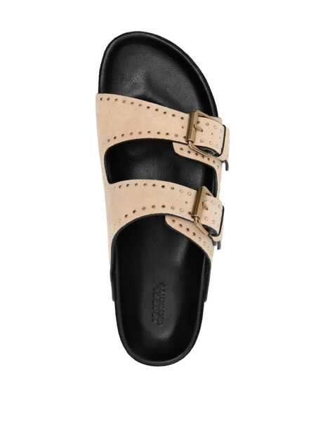 Sandale Isabel Marant Isabel Marant Lennyo Buckle Sandals Beige Femei (BM 15835091) 4