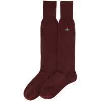 Imbracaminte Vivienne Westwood Dama - Sosete Vivienne Westwood High Socks With Orb Embroidery BORDEAUX Femei (BM 15836507) - B-mall.ro