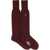 Vivienne Westwood High Socks With Orb Embroidery BORDEAUX