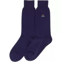 Imbracaminte Vivienne Westwood Dama - Sosete Vivienne Westwood Socks With Orb Embroidery BLUE Femei (BM 15836636) - B-mall.ro