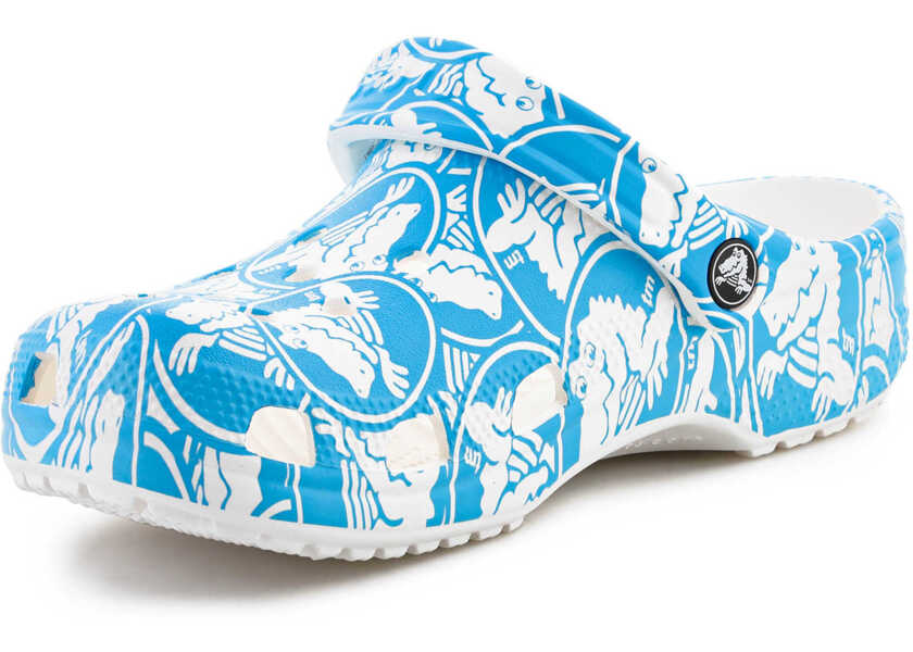 Slapi Crocs Classic Duke Print Clog venetian blue Blue Barbati (BM 15837125) 3