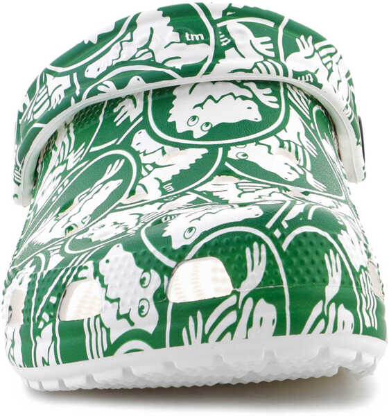 Slapi Crocs Classic Duke Print Clog Green Barbati (BM 15837128) 2