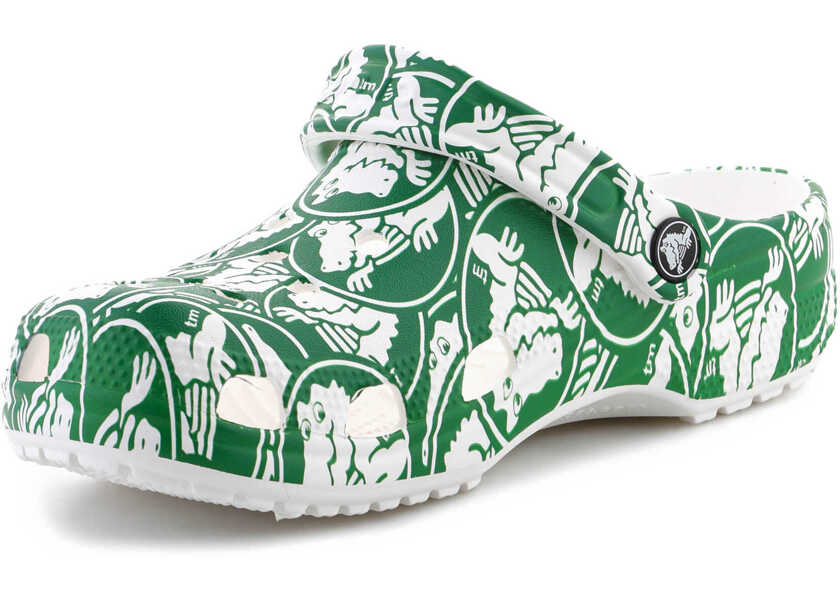 Slapi Crocs Classic Duke Print Clog Green Barbati (BM 15837128) 3
