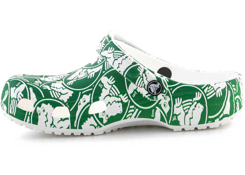 Slapi Crocs Classic Duke Print Clog Green Barbati (BM 15837128) 4
