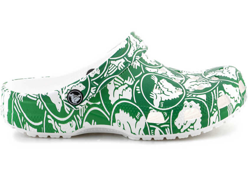 Slapi Crocs Classic Duke Print Clog Green Barbati (BM 15837128) 6