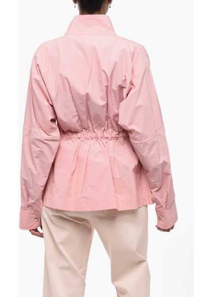 Bomber jacket Plan C Dropped Shoulder Jacket With Drawstring Pink Femei (BM 15837626) 2