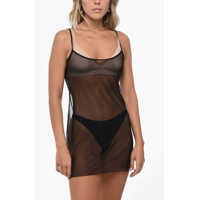 Imbracaminte Dama pagina 560 - Rochii scurte Philosophy See Through Mesh Slip Dress Black Femei (BM 15837659) - B-mall.ro