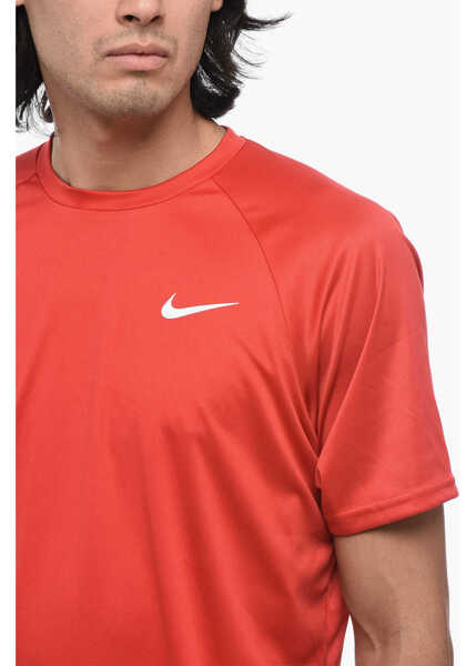 Tricouri Nike Swim Solid Color Dri-Fit T-Shirt With Printed Logo Red Barbati (BM 15837698) 3