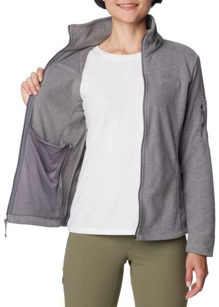 Pulovere casual Columbia Fast Trek II Jacket Grey Femei (BM 15837812) 2