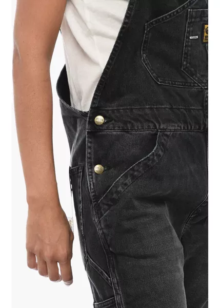 Salopete WASHINGTON DEE CEE Light-Wash Denim Overalls Black Femei (BM 15837905) 4