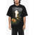 1989 STUDIO Cotton Crew-Neck T-Shirt With Maxi Print On The Front Black
