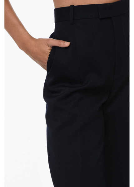 Pantaloni office Bottega Veneta Straight-Fit Sartorial Pants Blue Femei (BM 15837977) 2