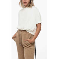 Tricouri Drkshdw Cotton Crop Dagger T-Shirt With Elastic Waistband Femei