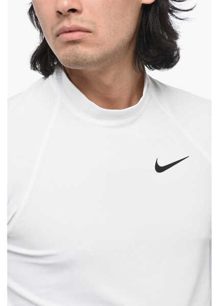 Tricouri Nike Swim Long Sleeved Solid Color Dri-Fit T-Shirt With Contrasti White Barbati (BM 15838562) 3