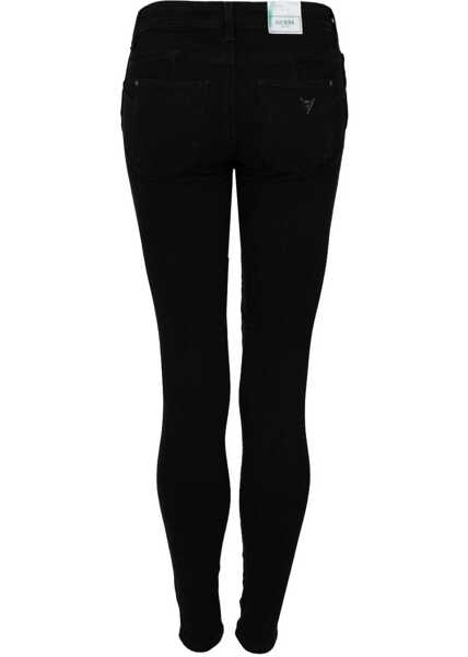 Pantaloni casual GUESS Skinny W1RAJ2 Czarny Barbati (BM 15838667) 4